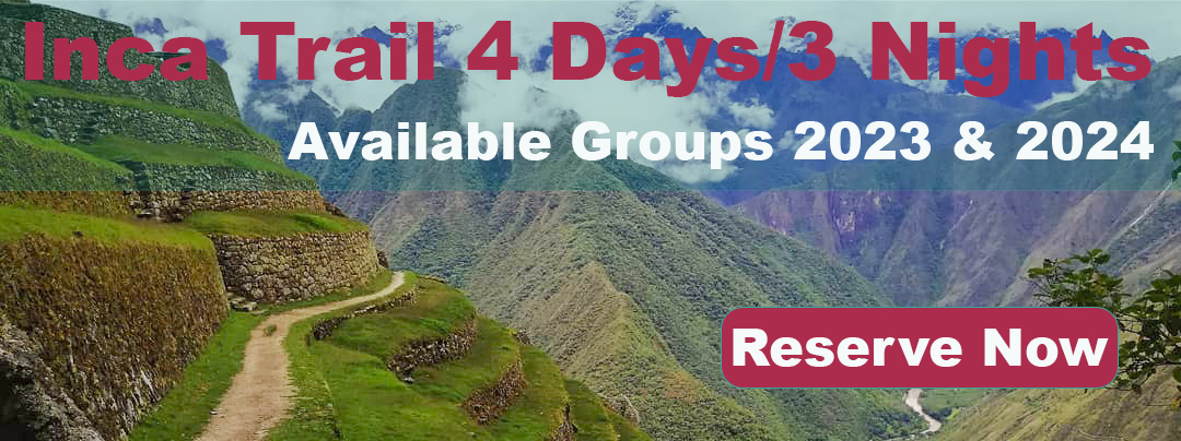Inca Trail available groups 2024