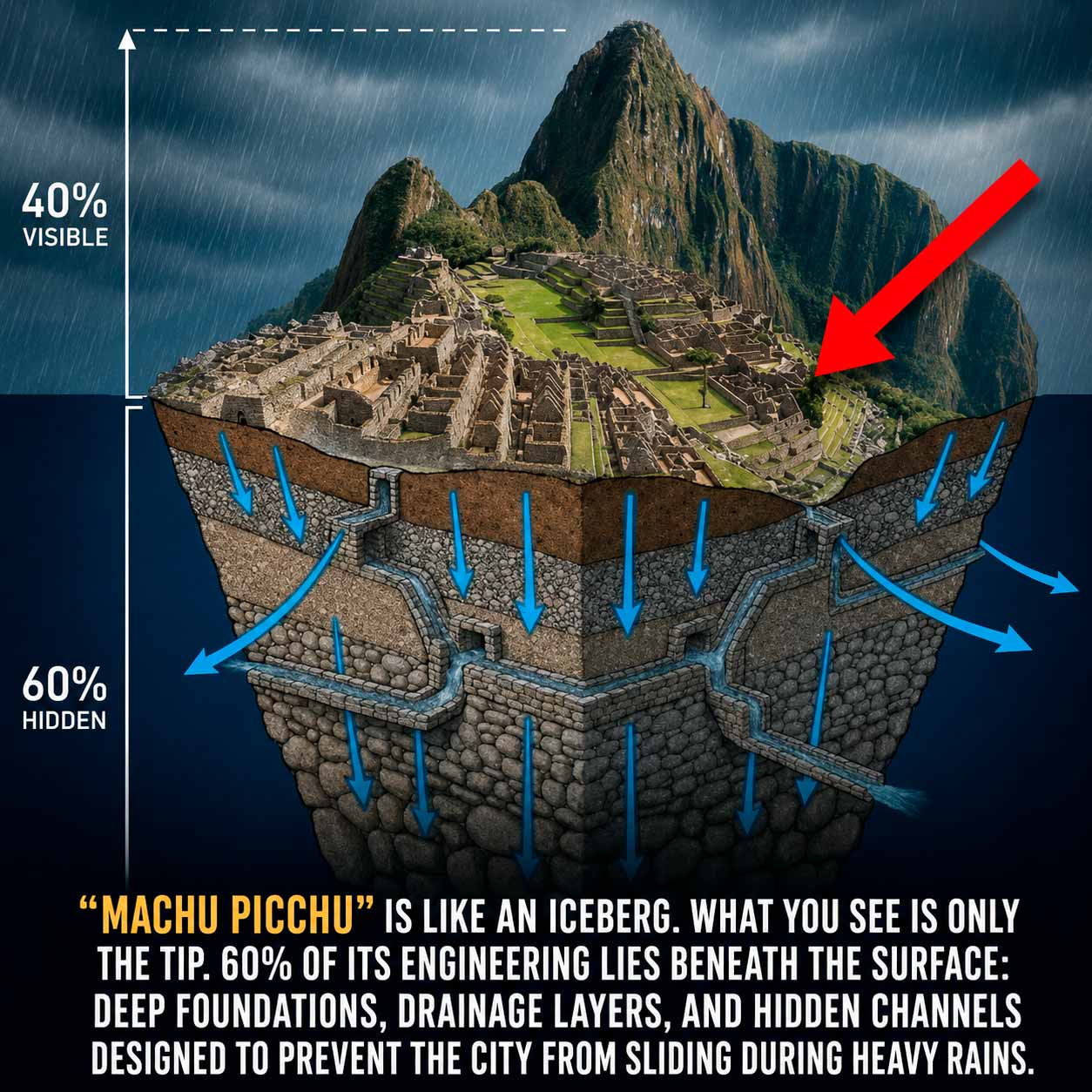 Machu Picchu water system engineering