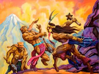 War between the Incas and the Chancas