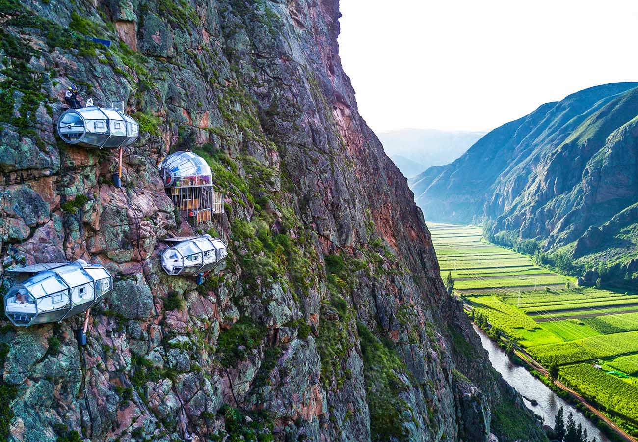Sacred Valley Peru cliff hotel